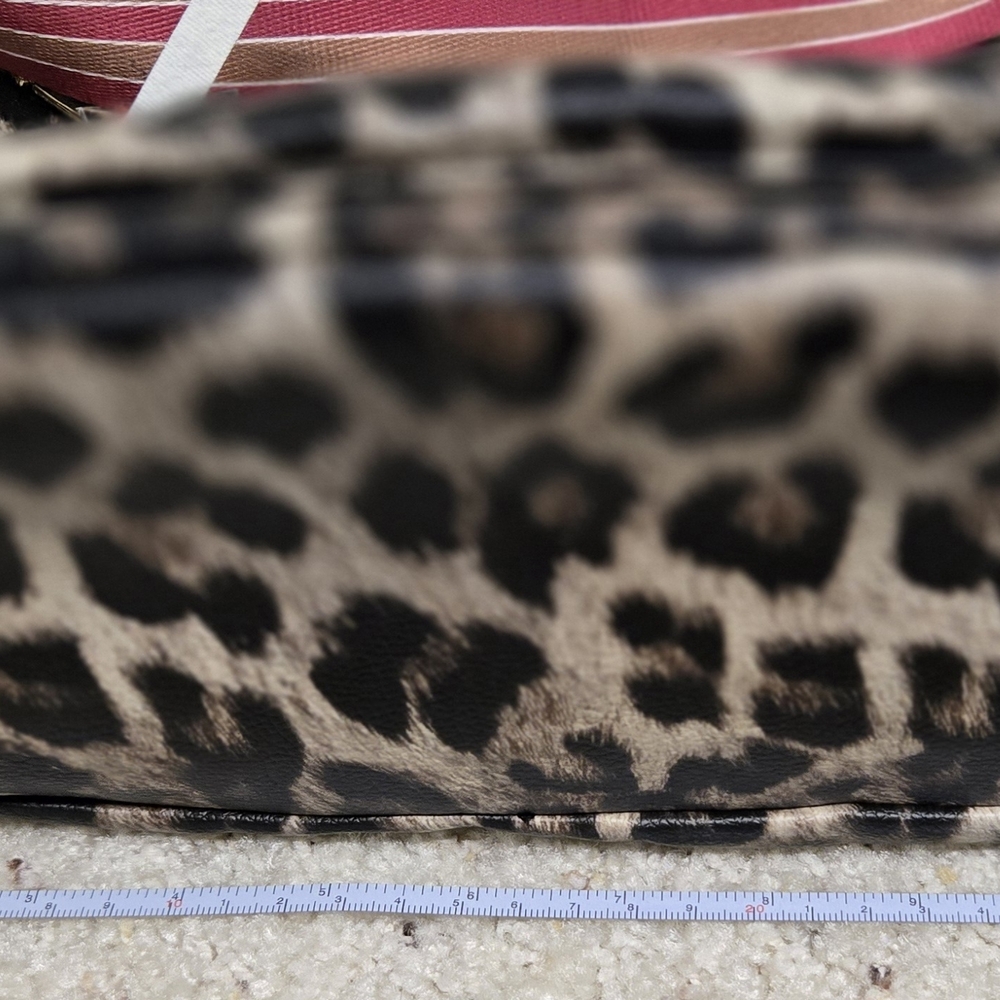 SHEIN Leopard Print Backpack with Colorful Removable Strap - Picture 7 of 8